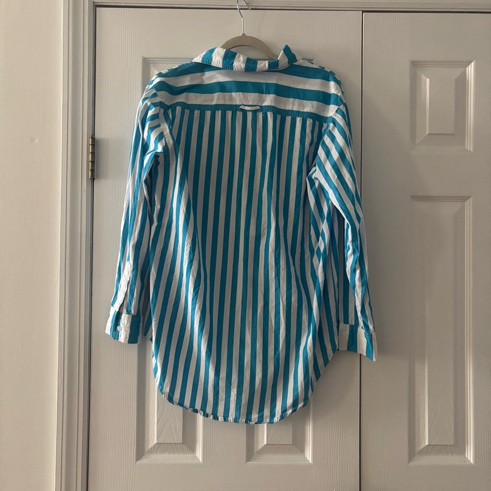 SOLID & STRIPED Blue and White Button-Down Shirt - image 2